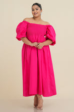 Load image into Gallery viewer, Carmen Smocked Maxi Dress - Barbie
