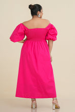 Load image into Gallery viewer, Carmen Smocked Maxi Dress - Barbie