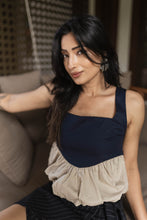 Load image into Gallery viewer, Sandbar Bubble Crop Top - Royal Mist