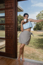 Load image into Gallery viewer, Summer Mini Wrap Skirt - Sandstone