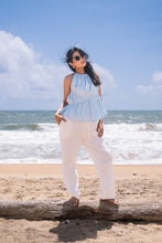 Load image into Gallery viewer, Lotus Tie-Up Top - Sky