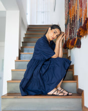 Load image into Gallery viewer, All Day Mini Tiered Dress - Navy