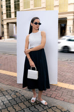 Load image into Gallery viewer, Ivory Contrast Midi Dress - Retro