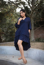 Load image into Gallery viewer, Pearl Midi Dress - Midnight
