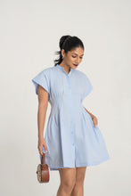 Load image into Gallery viewer, Pinning You Short Sleeve Mini Dress - Sky