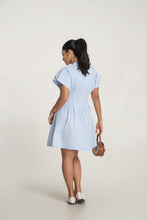 Load image into Gallery viewer, Pinning You Short Sleeve Mini Dress - Sky