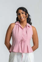 Load image into Gallery viewer, Rua Pleated Top - Blush