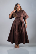 Load image into Gallery viewer, Pinning You Maxi Dress - Chocolate