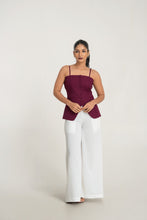 Load image into Gallery viewer, Clara Strappy Waist Coat - Plum