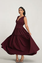 Load image into Gallery viewer, Tessa Maxi Dress - Burgundy