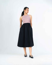 Load image into Gallery viewer, Ivory Contrast Midi Dress - Victoria