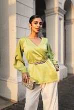 Load image into Gallery viewer, Yasmin Tie Top - kiwi