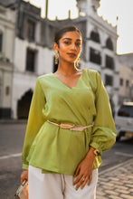 Load image into Gallery viewer, Yasmin Tie Top - kiwi