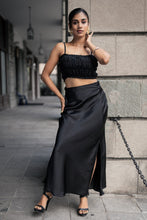 Load image into Gallery viewer, Jovie Bias Maxi Skirt - Black