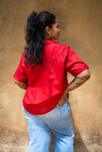 Load image into Gallery viewer, Oversized Short Sleeve Shirt - Apple