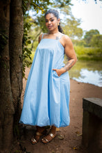 Load image into Gallery viewer, Ruby Bubble Maxi Dress - Aurudu Sky