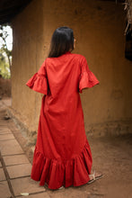 Load image into Gallery viewer, Victoria High-Low Maxi Dress - Earth