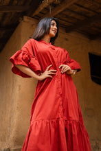 Load image into Gallery viewer, Victoria High-Low Maxi Dress - Earth