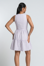 Load image into Gallery viewer, High Neck Signature Mini Tirered Dress - Lavenderline