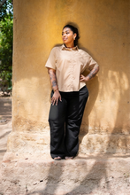 Load image into Gallery viewer, Oversized Short Sleeve Shirt - Bisque