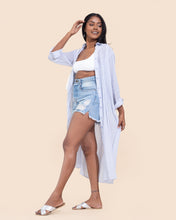 Load image into Gallery viewer, Summer Day Midi Shirt - Blue