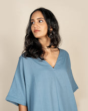 Load image into Gallery viewer, Oversized Summer Dress - Steel Blue