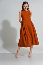 Load image into Gallery viewer, Frankie Midi Dress- Rust
