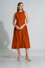 Load image into Gallery viewer, Frankie Midi Dress- Rust
