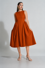 Load image into Gallery viewer, Frankie Midi Dress- Rust
