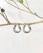 Load image into Gallery viewer, Sterling Silver Lydia Minimalist Hoop
