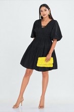 Load image into Gallery viewer, Caroline Mini Dress - Black
