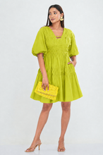 Load image into Gallery viewer, Caroline Mini Dress - Lemon
