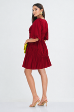 Load image into Gallery viewer, Caroline Mini Dress - Hibiscus

