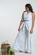 Load image into Gallery viewer, Jade Wrap Pant - Ocean Leaf
