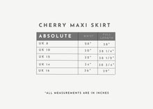 Load image into Gallery viewer, Cherry Maxi Skirt - Biscoff
