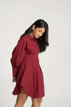 Load image into Gallery viewer, Elora Mini Dress - Wine
