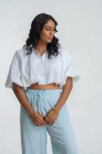 Load image into Gallery viewer, Bliss Bubble Crop Top - Pearl
