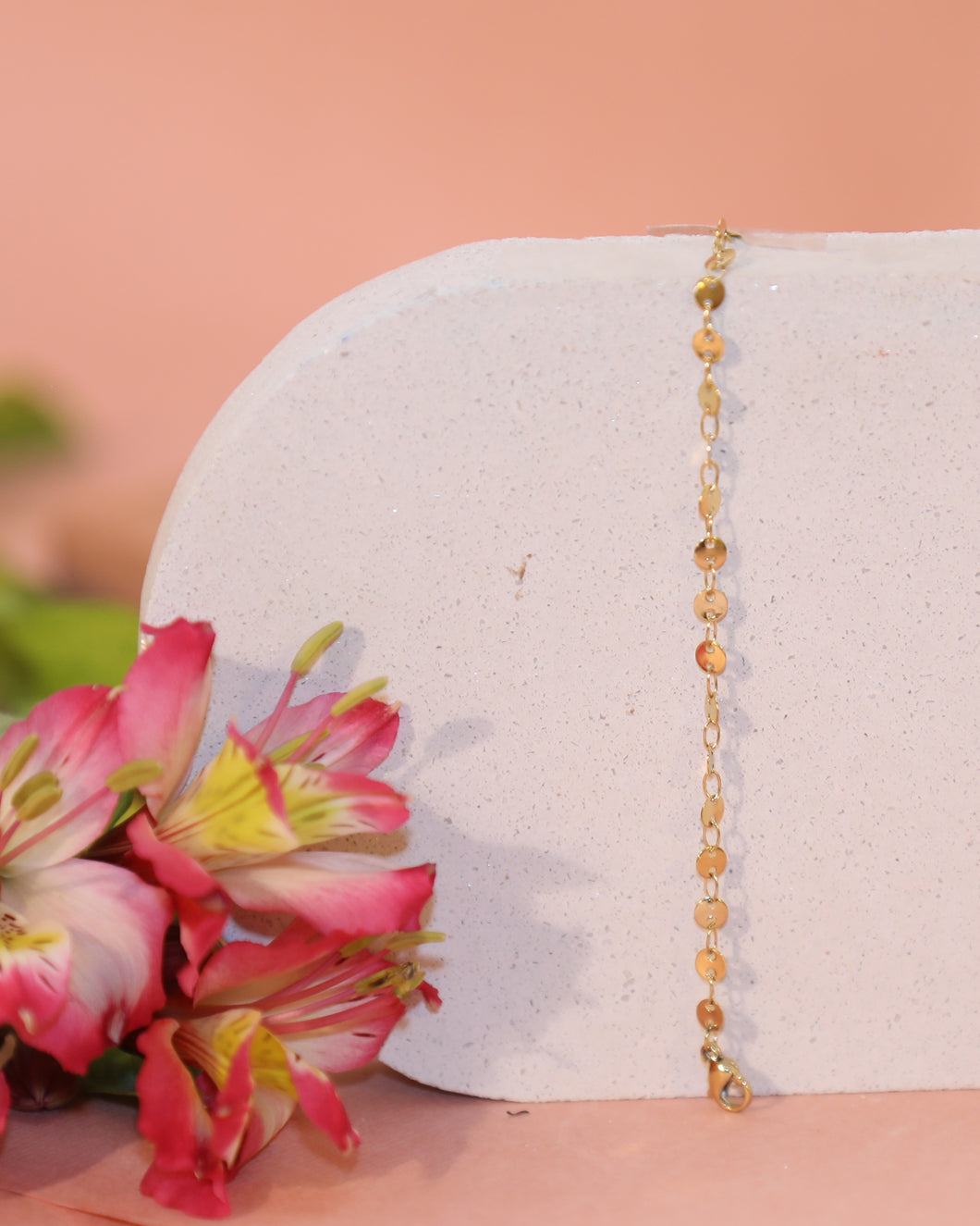 Gold Plated Zinnia Bracelet