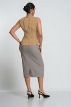 Load image into Gallery viewer, Poppy Pin Tuck Top - Sand
