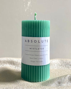 Mini Pillar Mistletoe Candle