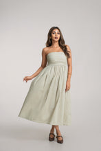Load image into Gallery viewer, Mae Strapless Dress- Ice Gray
