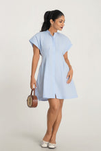 Load image into Gallery viewer, Pinning You Short Sleeve Mini Dress - Sky
