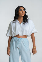 Load image into Gallery viewer, Bliss Bubble Crop Top - Pearl
