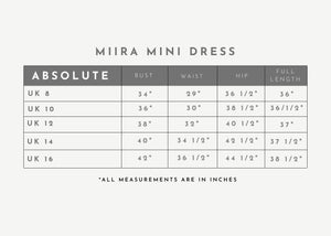 Mira Mini Dress - Black