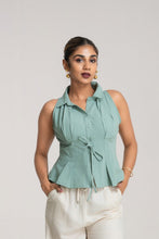 Load image into Gallery viewer, Rua Pleated Top - Pista
