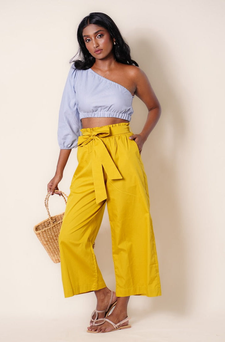 Georgina Midi Pant - Mustard