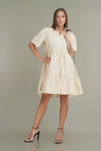 Load image into Gallery viewer, All Day Mini Tiered Dress - Oat
