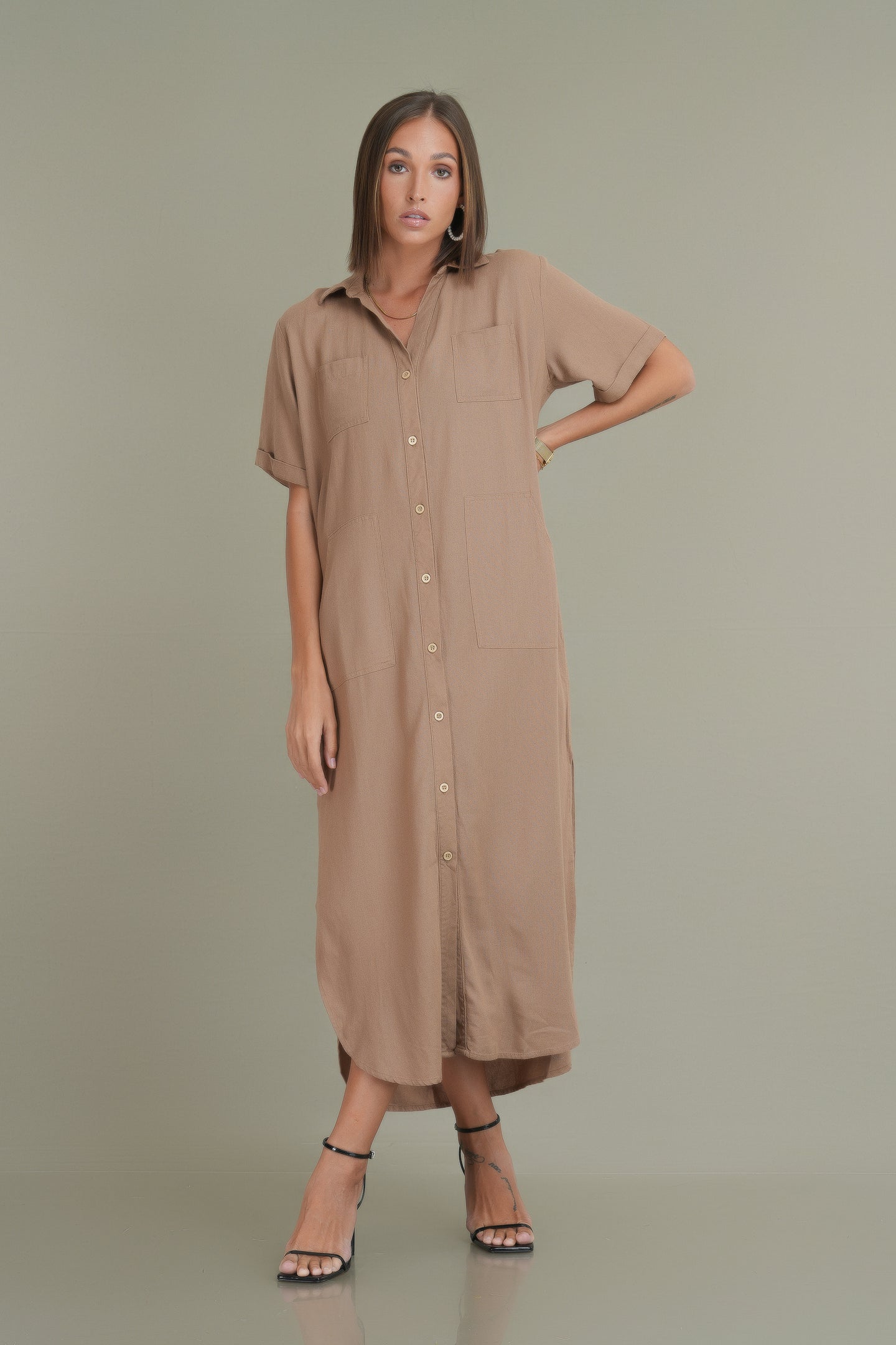 Summer Utility Midi - Nude
