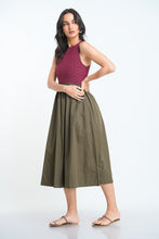 Load image into Gallery viewer, Ivory Contrast Midi Dress - Charlotte
