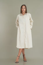 Load image into Gallery viewer, Ultimate Oversized Shirt Dress - Cream
